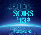 Les jeudis soirs à 13 $ au Planétarium